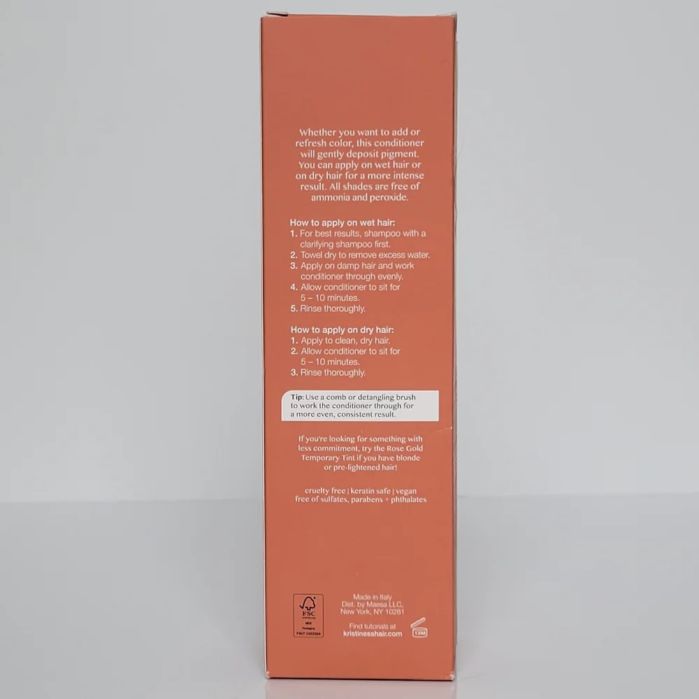 Kristin Ess Color Depositing Conditioner 6.7 Oz Terracotta Semi-Permanent NEW - Picture 4 of 6
